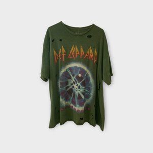 NEW Urban Outfitters Def Leppard Overdyed T-Shirt Dress